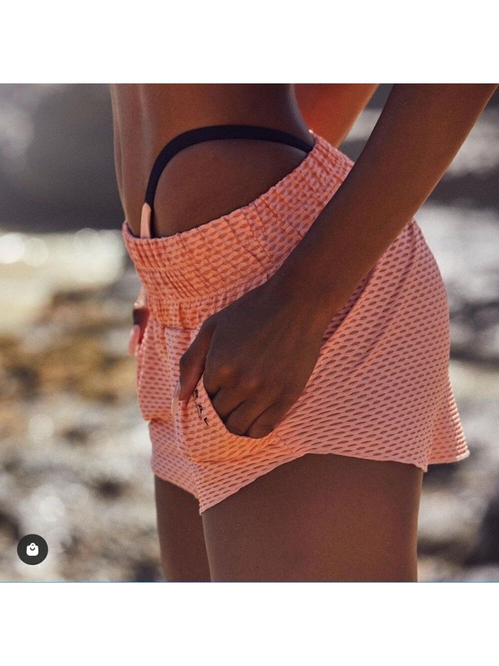 KORAL Radiant Netz Shorts - Dusty Rose